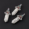 Synthetic Howlite Big Pointed Pendants G-I342-01P-11-1