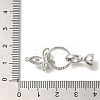 Brass Micro Pave Cubic Zirconia Fold Over Clasps KK-K389-025P-3