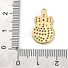 Christmas Series Brass Micro Pave Cubic Zirconia Pendants KK-Q010-01G-04A-3