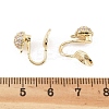 Brass Clip-on Earring Findings LS-KK-K371-27B-G-3