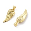 Brass Micro Pave Cubic Zirconia Pendants KK-Z098-11G-2