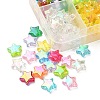 260~300pcs 10 Colors Eco-Friendly Transparent Acrylic Beads TACR-YW0001-66-2