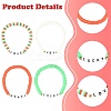 4Pcs Handmade Polymer Clay Heishi Bead Stretch Bracelet Sets BJEW-FS00030-2