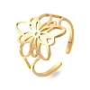 304 Stainless Steel Adjustable Cuff Rings LS-RJEW-S628-04G-2