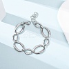 304 Stainless Steel Link Chain Bracelets for Women BJEW-K293-05P-2