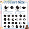 96Pcs 24 Style Glass Doll Craft Eyes Cabochons DIY-OC0011-83D-2