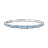 925 Sterling Silver Micro Pave Cubic Zirconia Stretch Bracelets for Women STER-D307-01P-06-1