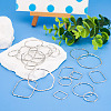 24Pcs 6 Styles Alloy Open Back Bezel Pendants FIND-TA0005-14-5