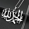 201 Stainless Steel Pendant Necklaces NJEW-C066-14P-1