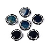 Natural Agate Rhinestone Beads G-Q487-03A-1