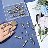 20Pcs Zinc Alloy Spikes Screwback Studs FIND-GF0008-53A-3