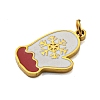 Christmas Theme Ion Plating(IP) 304 Stainless Steel Pendants STAS-O005-01G-G-2