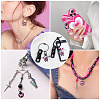 20Pcs 10 Style Spray Painted Alloy Pendants FIND-TA0002-89-9