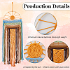 Hand-Woven Polyester Macrames Wall Decorations HJEW-WH20020-003C-5