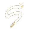 Brass Micro Pave Cubic Zirconia Letter Pendant Necklaces KK-Z069-01G-I-2