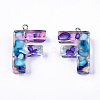 Transparent Epoxy Resin Pendants CRES-S364-001F-1