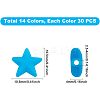 Star PVC Plastic Cord Lock for Mouth Cover KY-FH0001-05-2