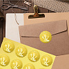 34 Sheets Self Adhesive Gold Foil Embossed Stickers DIY-WH0509-033-6