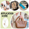 16Pcs Glass Bottle Keychains KEYC-NB00036-5