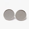 Non-Tarnish 304 Stainless Steel Brooch Cabochon Settings LS-X-STAS-L253-010A-P-3