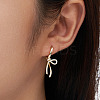 925 Sterling Silver Micro Pave Clear Cubic Zirconia Hoop Earrings STER-P065-08G-3