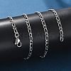 Non-Tarnish 304 Stainless Steel Figaro Chain Necklaces NJEW-E143-04P-4
