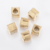 304 Stainless Steel Large Hole Letter European Beads STAS-H428-01G-T-1