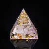 Orgonite Pyramid Resin Display Decorations G-PW0005-05O-1