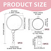 5Pcs 304 Stainless Steel Open Back Bezel Pendants STAS-TAD0001-01B-3