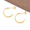 316 Stainless Steel C-Shaped Stud Earrings EJEW-D339-03G-1