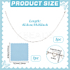 1Pc Sterling Silver Heart Link Chain Necklaces for Women NJEW-BC0001-13-2