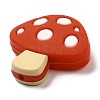 Mushroom Food Grade Eco-Friendly Silicone Focal Beads SIL-Z005-01C-2