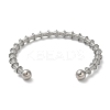Non-Tarnish 304 Stainless Steel Open Cuff Bangle LS-BJEW-D021-01A-P-3