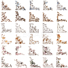 6 Sets 6 Colors Corncer Themes Paper Stickers DIY-SP0005-61-1