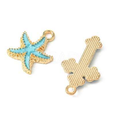 DIY Marine Theme Resin & Alloy Enamel Bead European Bracelet Making Kits DIY-FS0006-87-1