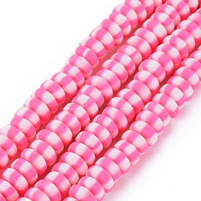 Handmade Polymer Clay Beads Strands LS-CLAY-N008-042C-1