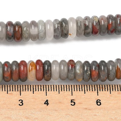 Natural African Bloodstone Beads Strands G-G329-A02-3x8mm-1