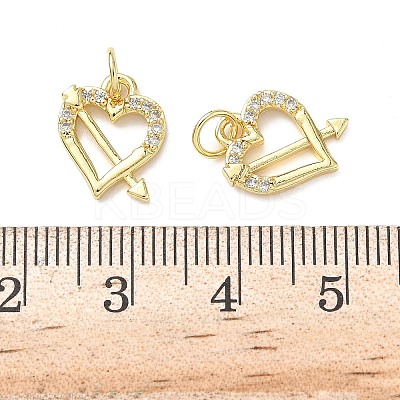 Brass Micro Pave Cubic Zirconia Pendants KK-I379-15G-06-1
