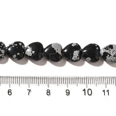 Natural Snowflake Obsidian Beads Strands G-R190-10mm-51-1