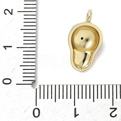 Brass Micro Pave Cubic Zirconia Enamel Pendants KK-L248-17G-1