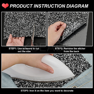Rectangle Plastic Hotfix Rhinestone DIY-WH0349-339B-1
