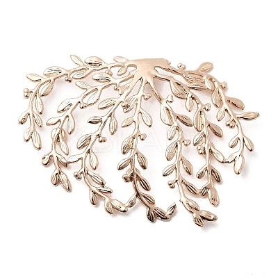 Brass Branch Shape Blank Prong Bead Settings KK-D017-01KCG-1