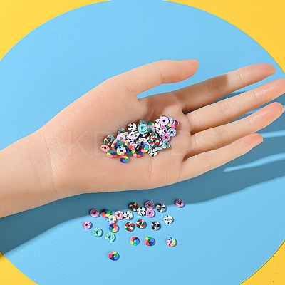 Handmade Polymer Clay Beads Strands CLAY-YW0001-46-1