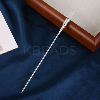 Electroplated Natural Quartz Crystal Hair Sticks PW-WG9F495-06-1