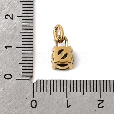 Birthdaystone Theme August 304 Stainless Steel Charms STAS-B128-60G-08-1