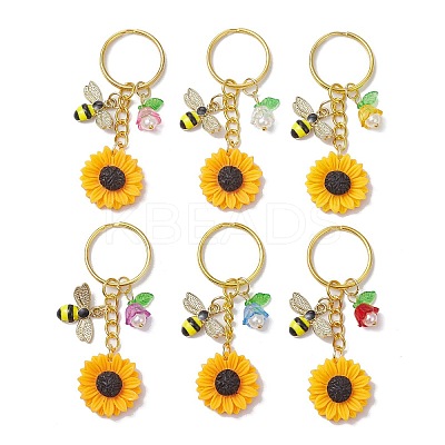 Acrylic Alloy Enamel Keychains KEYC-JKC01166-1