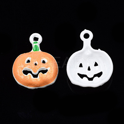 Spray Painted Alloy Enamel Pendants PALLOY-N164-006A-1
