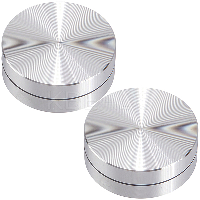 2Pcs Aluminum Turntable Base Table Tray FIND-SP0004-05-1