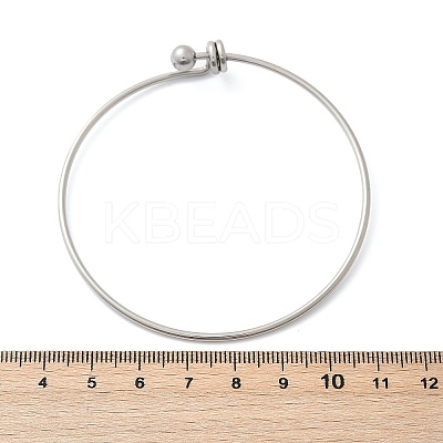304 Stainless Steel Bangles for Women BJEW-C088-03P-1