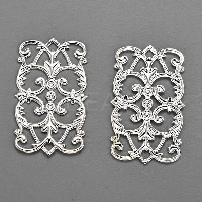 Brass Filigree Joiners KK-E710-57S-1